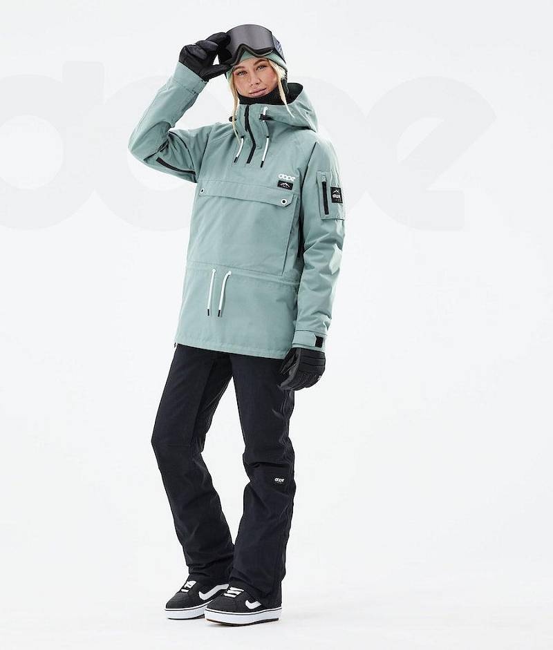 Green Women's Dope Annok W 2021 Snowboard Jackets | India_D2290