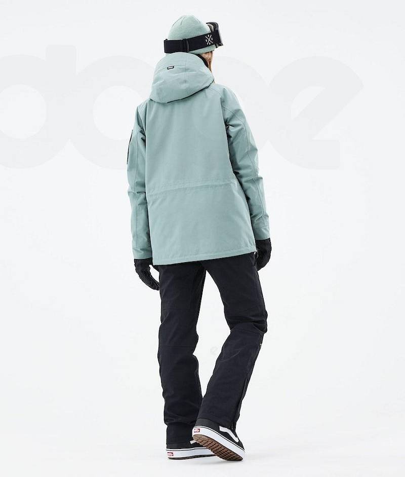 Green Women's Dope Annok W 2021 Snowboard Jackets | India_D2290