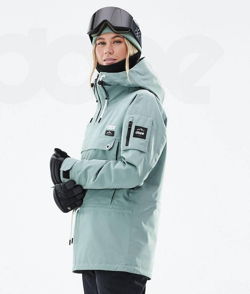 Green Women's Dope Annok W 2021 Snowboard Jackets | India_D2290