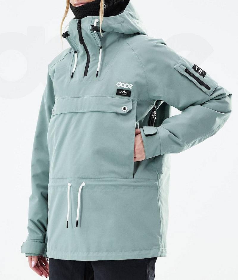 Green Women's Dope Annok W 2021 Snowboard Jackets | India_D2290