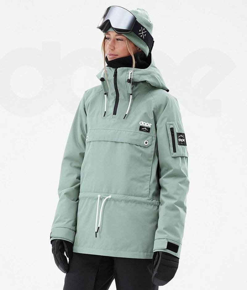 Green Women\'s Dope Annok W Ski Jackets | India_D1357