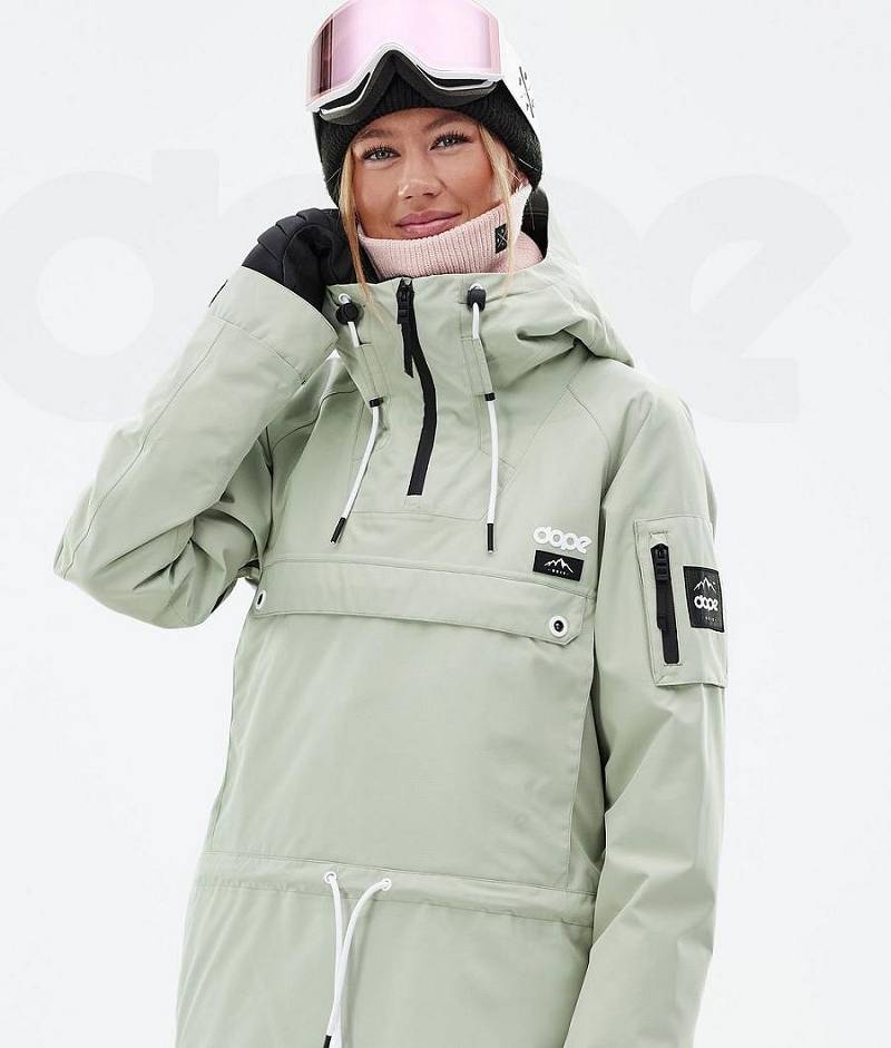 Green Women's Dope Annok W Snowboard Jackets | India_D1131