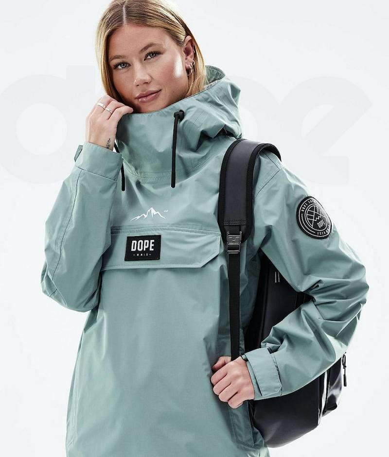 Green Women's Dope Blizzard Light W Outdoor Jackets | India_D1980