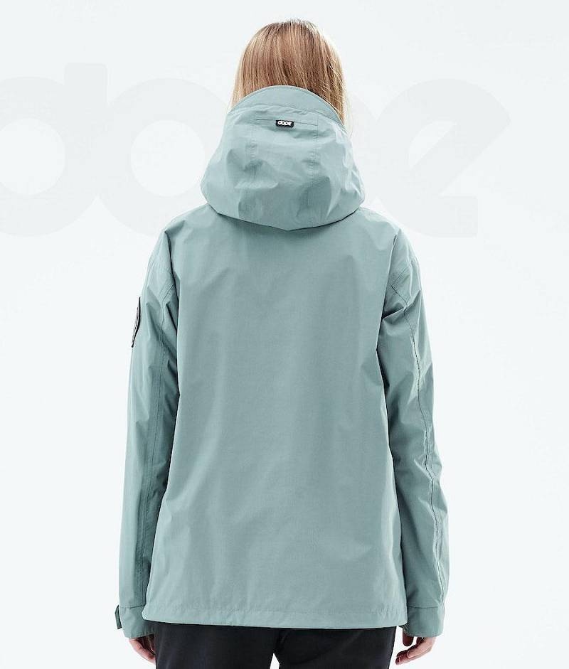 Green Women's Dope Blizzard Light W Outdoor Jackets | India_D1980