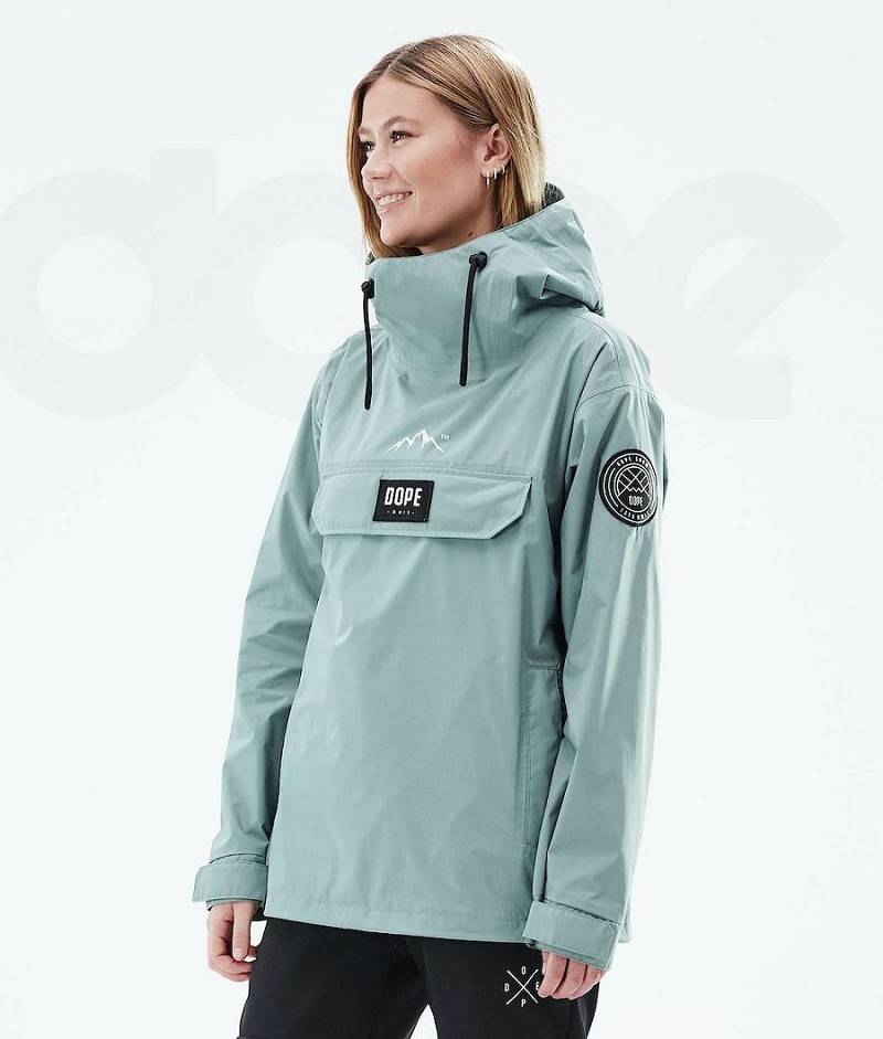 Green Women\'s Dope Blizzard Light W Outdoor Jackets | India_D1980