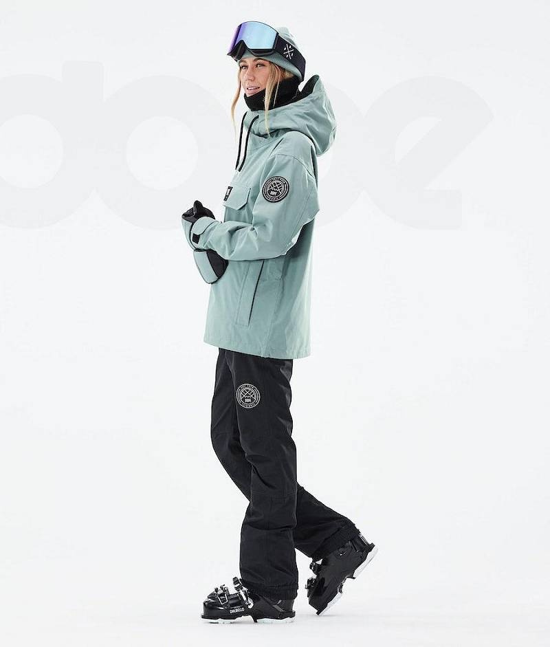 Green Women's Dope Blizzard W 2021 Ski Jackets | India_D1824