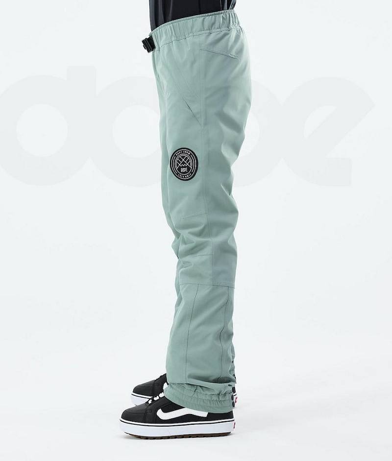 Green Women's Dope Blizzard W 2021 Snowboard Pants | India_D2193