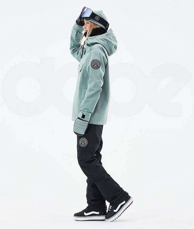 Green Women's Dope Blizzard W 2021 Snowboard Jackets | India_D1478