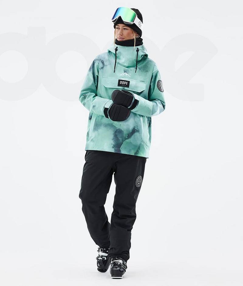 Green Women's Dope Blizzard W Ski Jackets | India_D1651