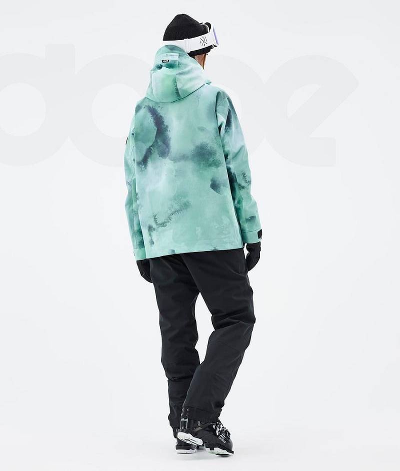 Green Women's Dope Blizzard W Ski Jackets | India_D1651