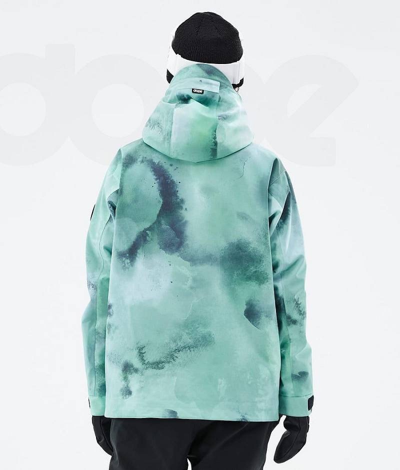 Green Women's Dope Blizzard W Ski Jackets | India_D1651