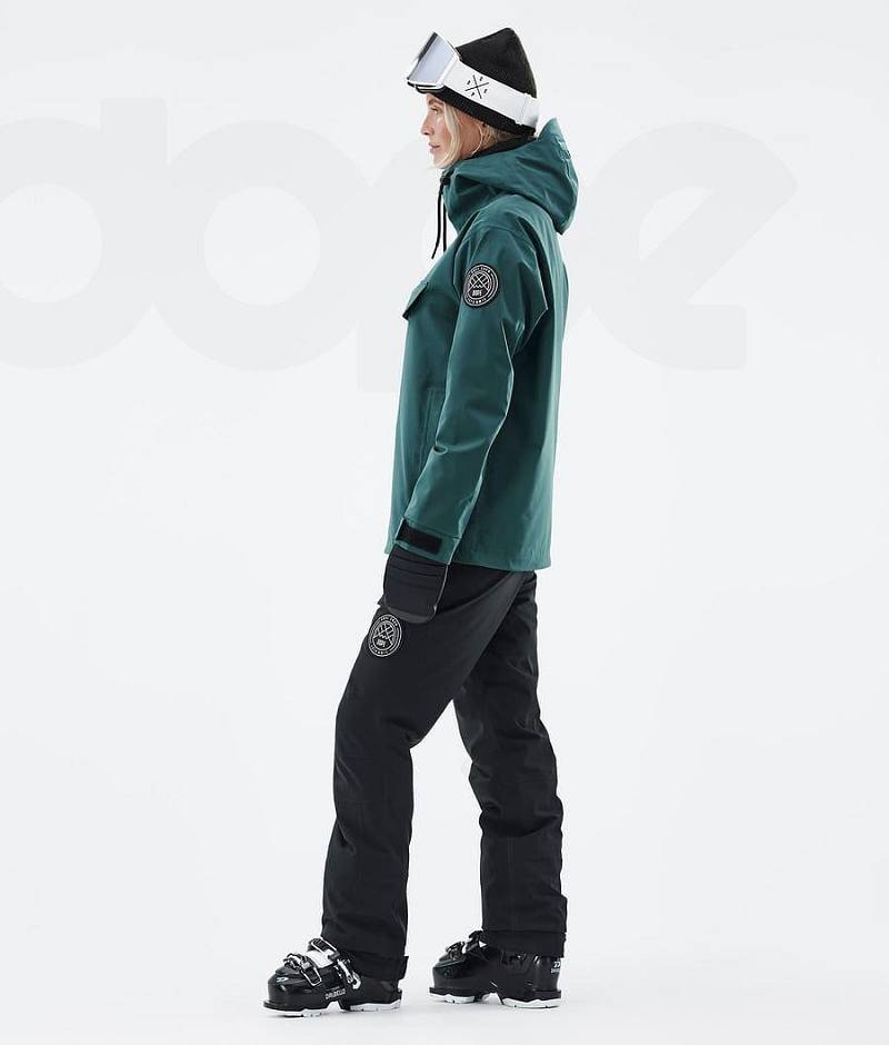 Green Women's Dope Blizzard W Ski Jackets | India_D2381