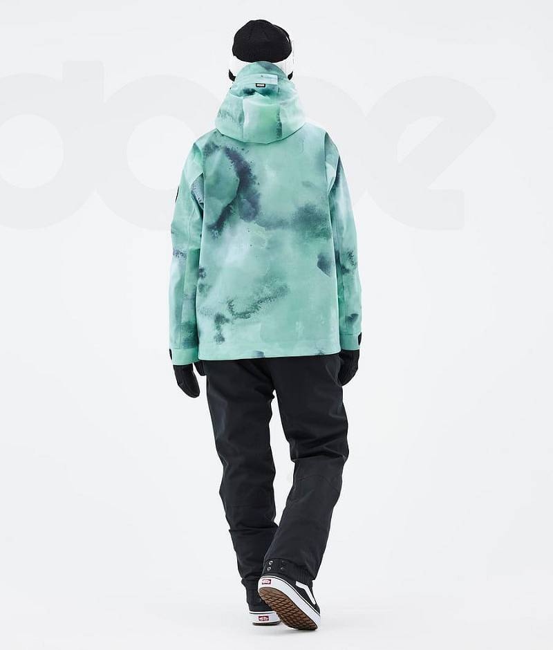 Green Women's Dope Blizzard W Snowboard Jackets | India_D1283