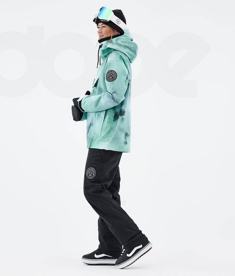 Green Women's Dope Blizzard W Snowboard Jackets | India_D1283