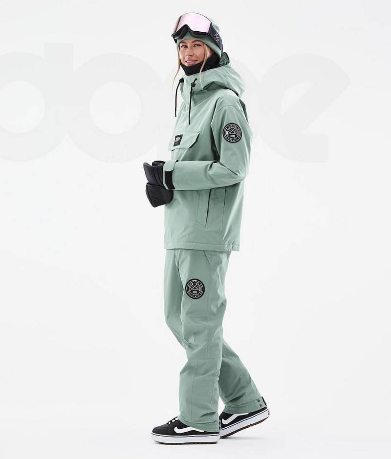 Green Women's Dope Blizzard W Snowboard Jackets | India_D2492