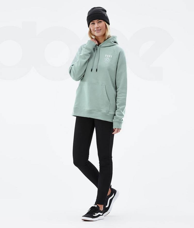 Green Women's Dope Common W Hoodies | India_D1150