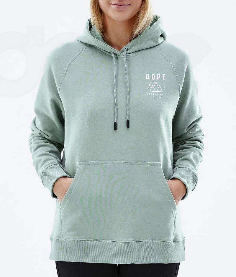 Green Women's Dope Common W Hoodies | India_D1150