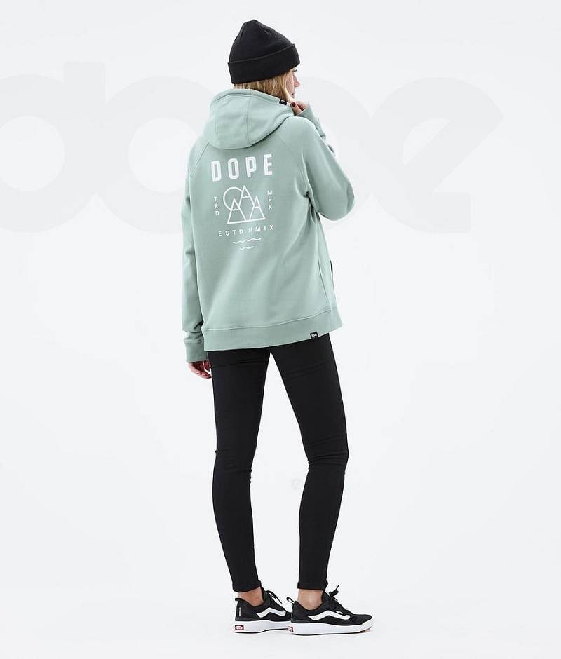 Green Women's Dope Common W Hoodies | India_D1150