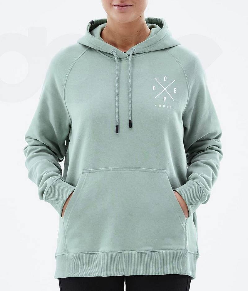 Green Women's Dope Common W Hoodies | India_D1376