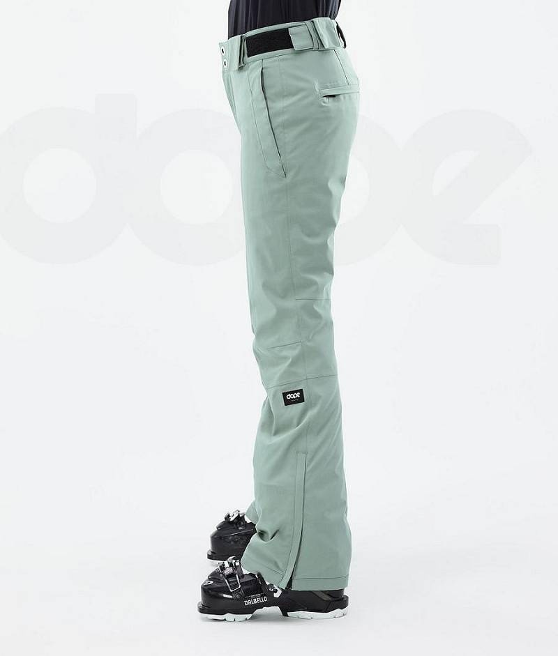 Green Women's Dope Con W Ski Pants | India_D1186