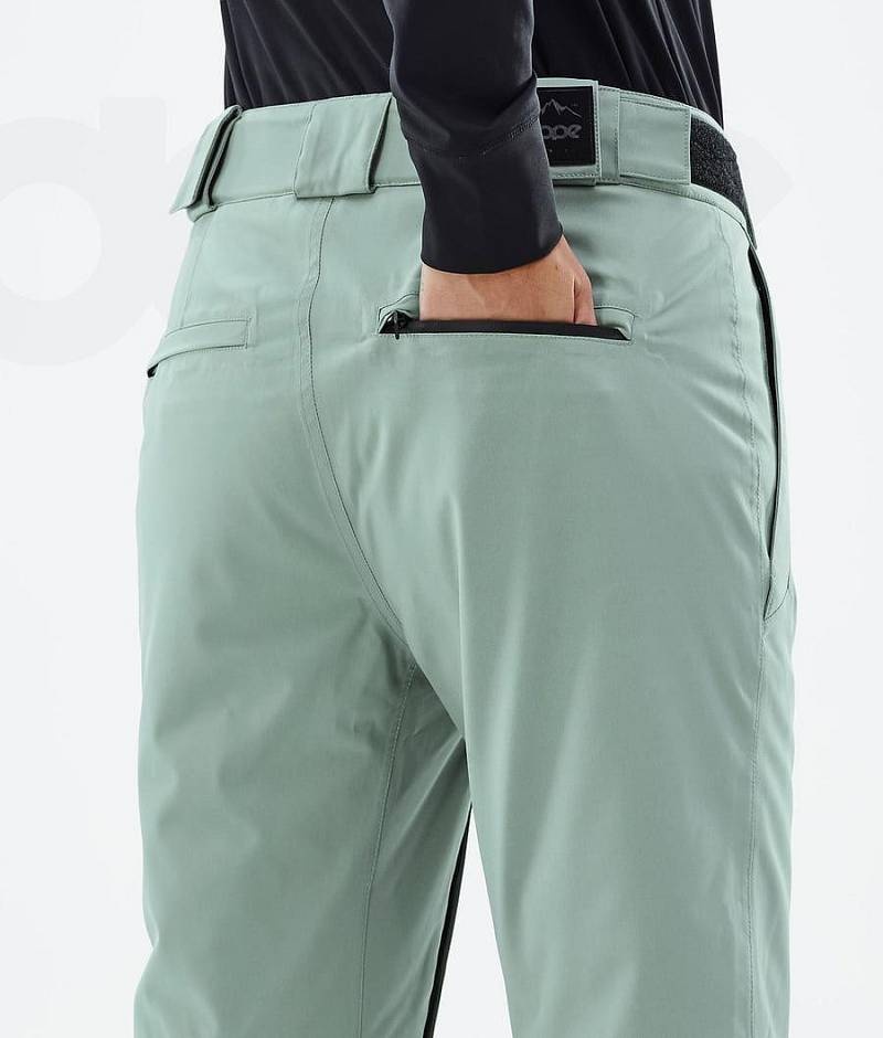 Green Women's Dope Con W Ski Pants | India_D1186