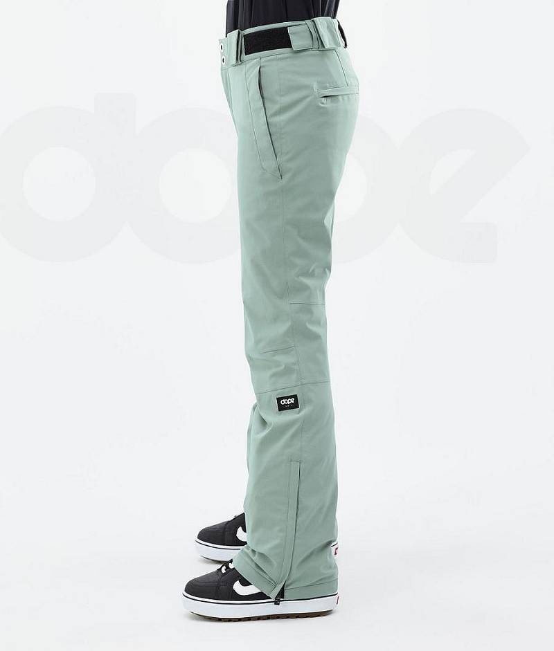 Green Women's Dope Con W Snowboard Pants | India_D1322