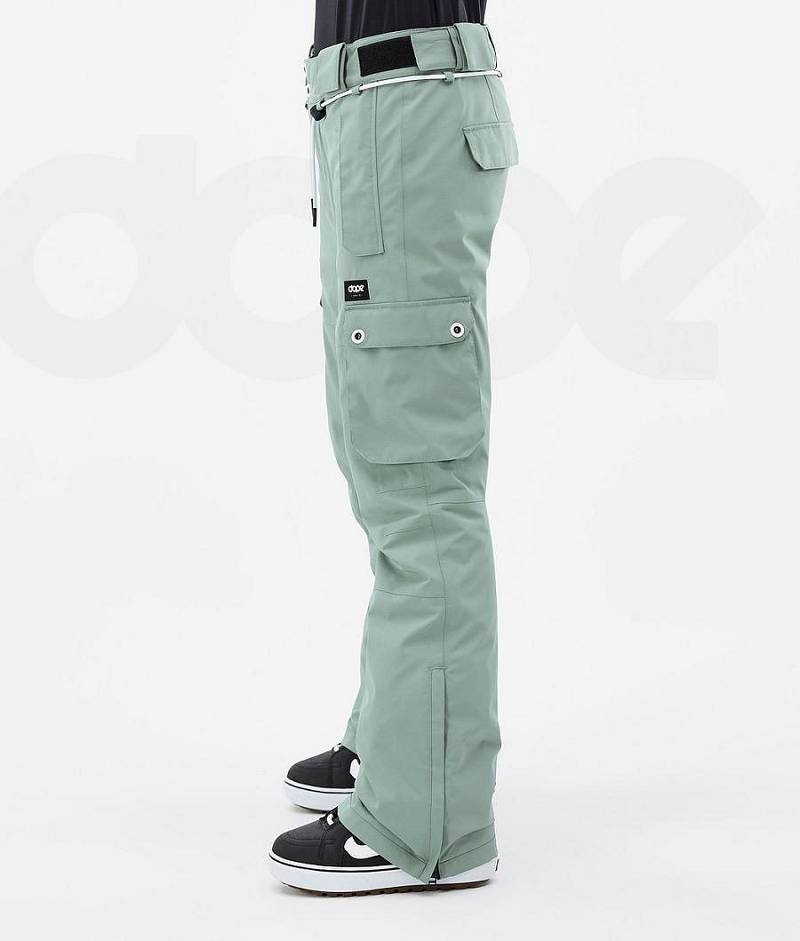 Green Women's Dope Iconic W Snowboard Pants | India_D1223