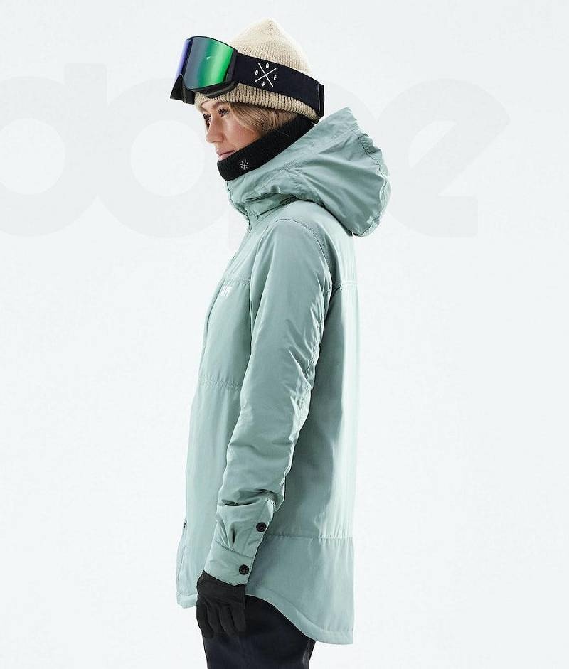 Green Women's Dope Insulated W Ski Jackets | India_D2173