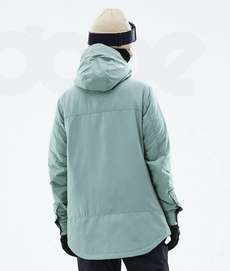 Green Women's Dope Insulated W Snowboard Jackets | India_D1612