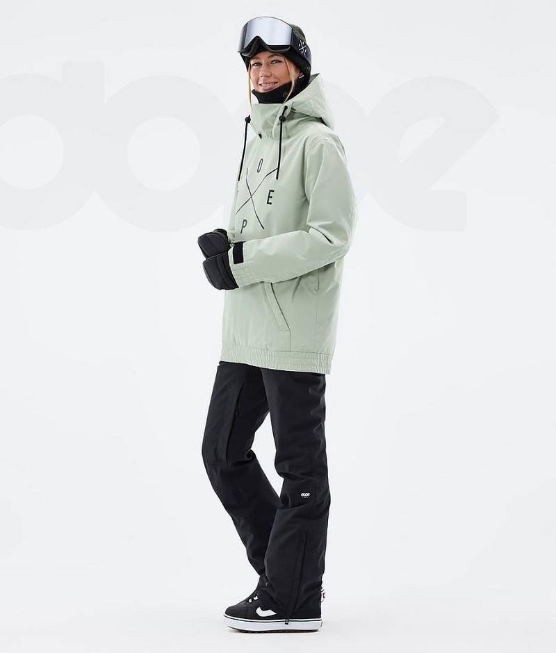 Green Women's Dope Migoo W Snowboard Jackets | India_D1147