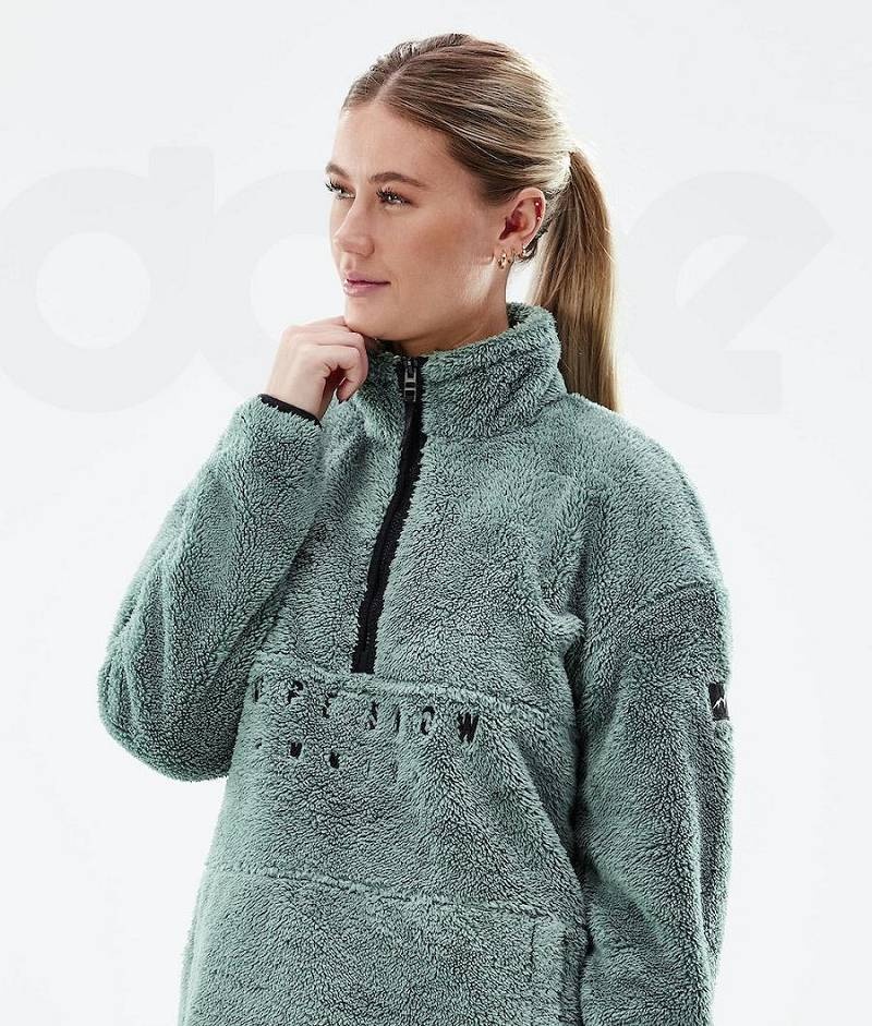 Green Women's Dope Pile W 2021 Fleece | India_D2128