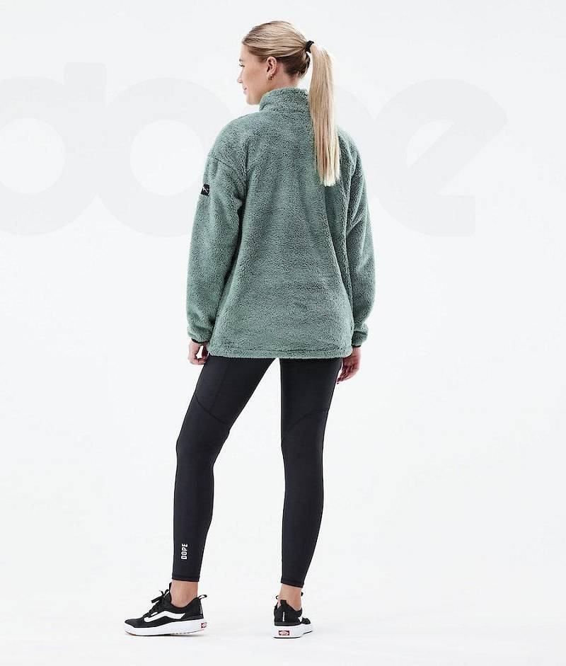 Green Women's Dope Pile W 2021 Fleece | India_D2128