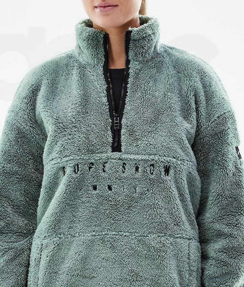 Green Women's Dope Pile W 2021 Fleece | India_D2128