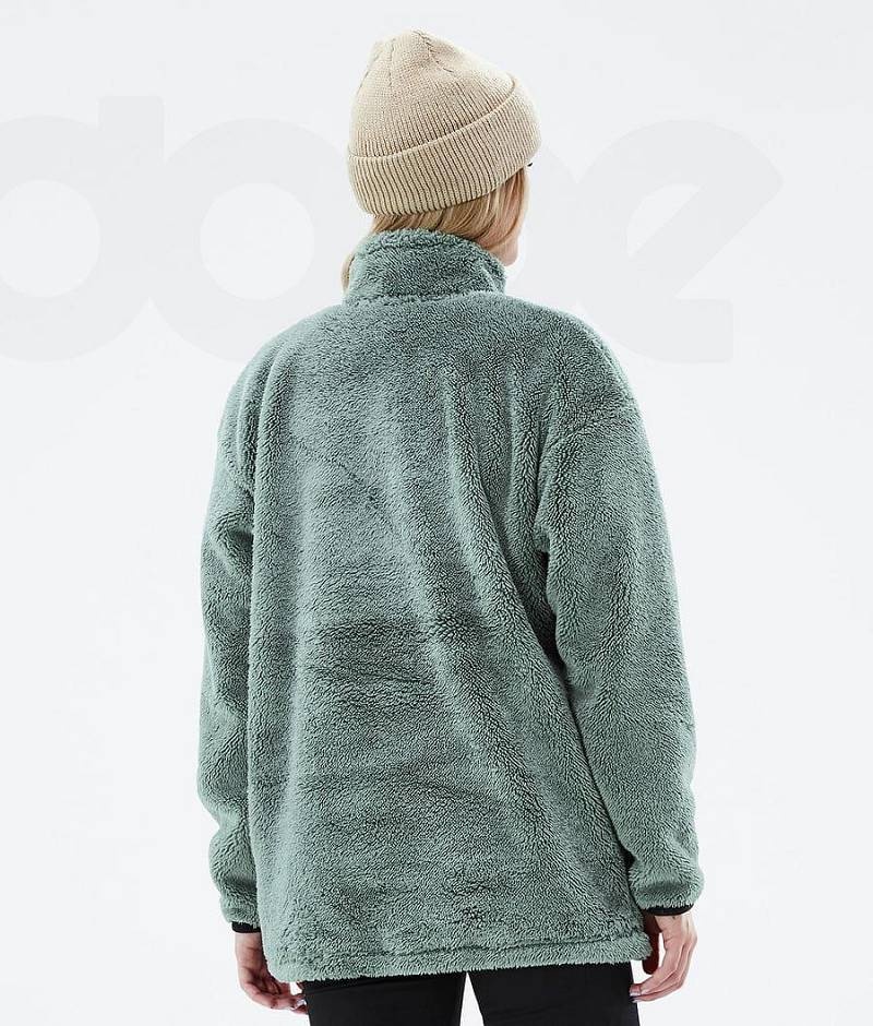 Green Women's Dope Pile W Fleece | India_D2216