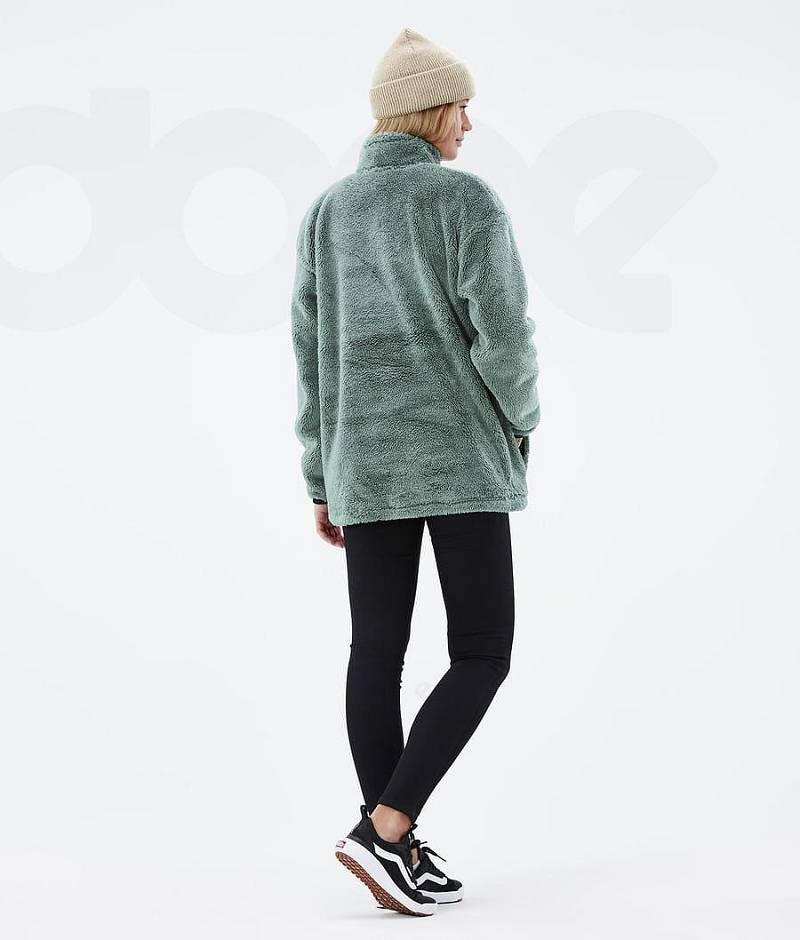 Green Women's Dope Pile W Fleece | India_D2216