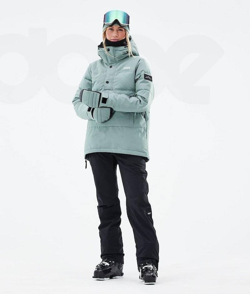 Green Women's Dope Puffer W 2021 Ski Jackets | India_D2157