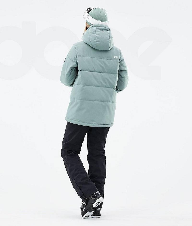 Green Women's Dope Puffer W 2021 Ski Jackets | India_D2157