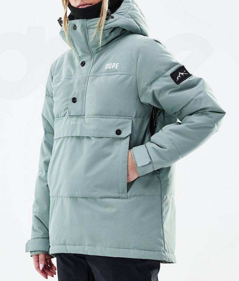 Green Women's Dope Puffer W 2021 Ski Jackets | India_D2157