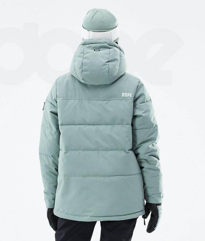 Green Women's Dope Puffer W 2021 Ski Jackets | India_D2157