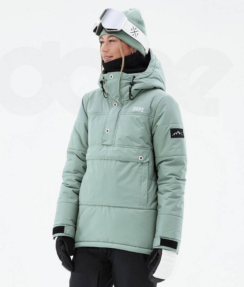 Green Women\'s Dope Puffer W Ski Jackets | India_D2378