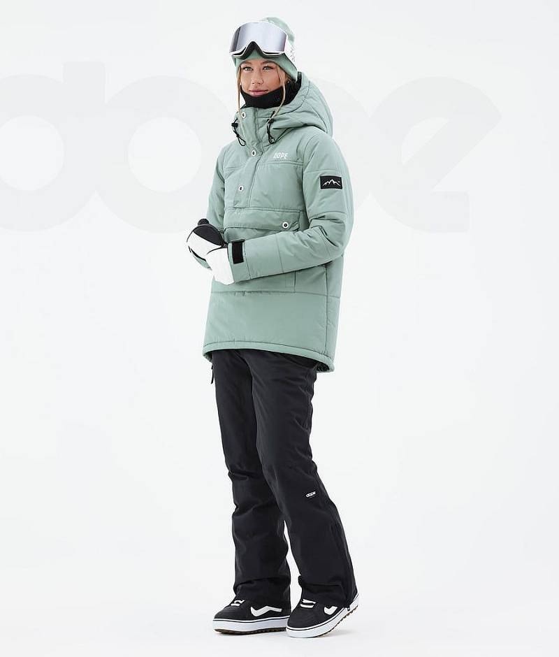 Green Women's Dope Puffer W Snowboard Jackets | India_D2126