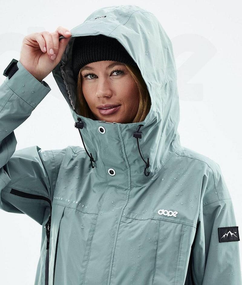 Green Women's Dope Ranger Light W Outdoor Jackets | India_D2502