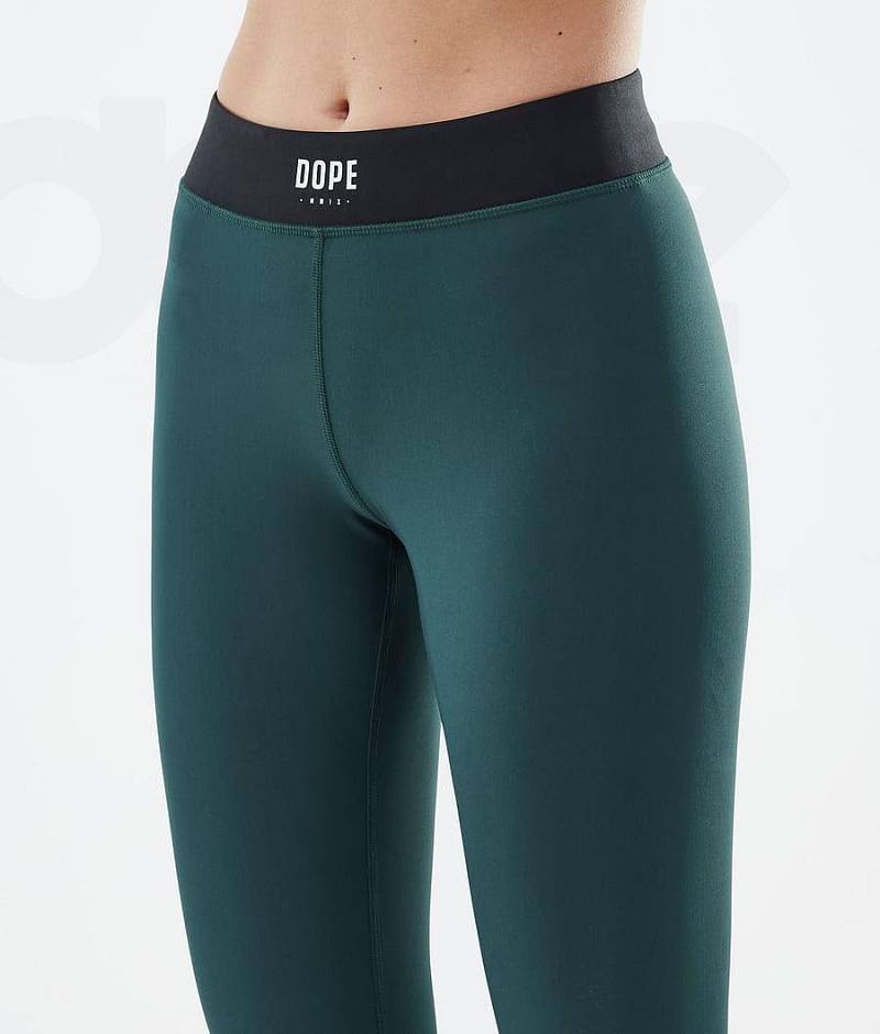 Green Women's Dope Razor Leggings | India_D2275