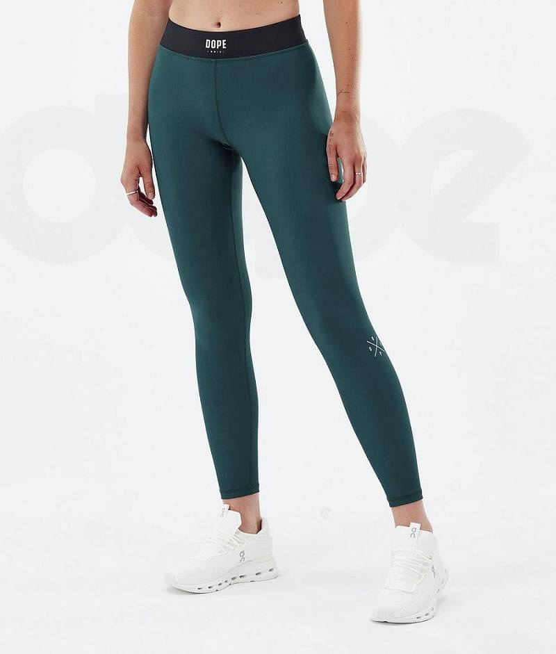 Green Women\'s Dope Razor Leggings | India_D2275