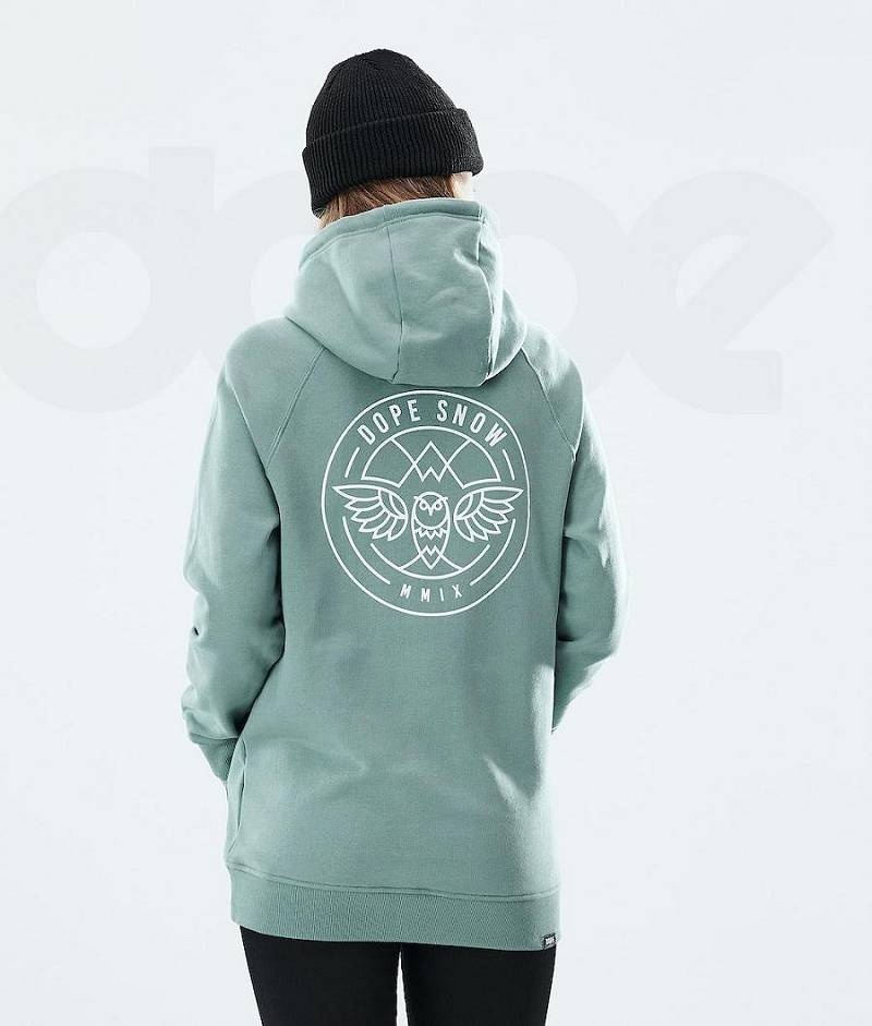 Green Women's Dope Regular Hoodies | India_D1262