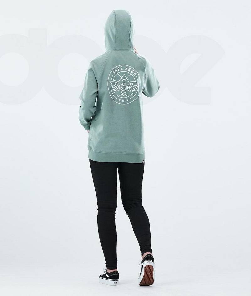 Green Women's Dope Regular Hoodies | India_D1262