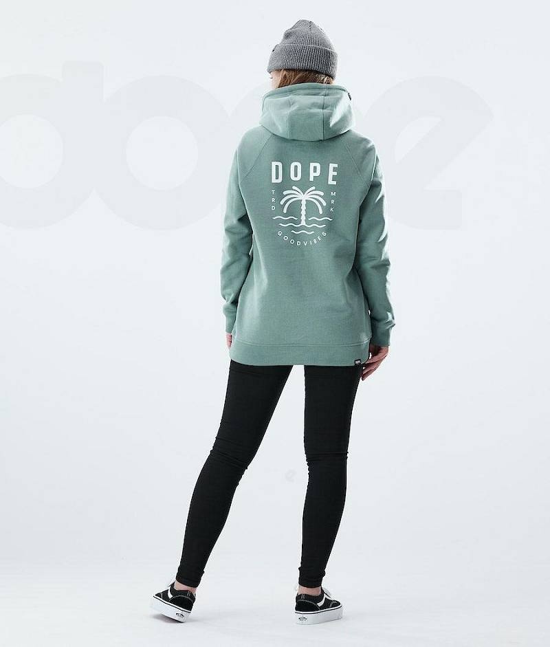 Green Women's Dope Regular Hoodies | India_D2484