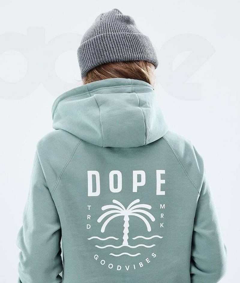 Green Women's Dope Regular Hoodies | India_D2484