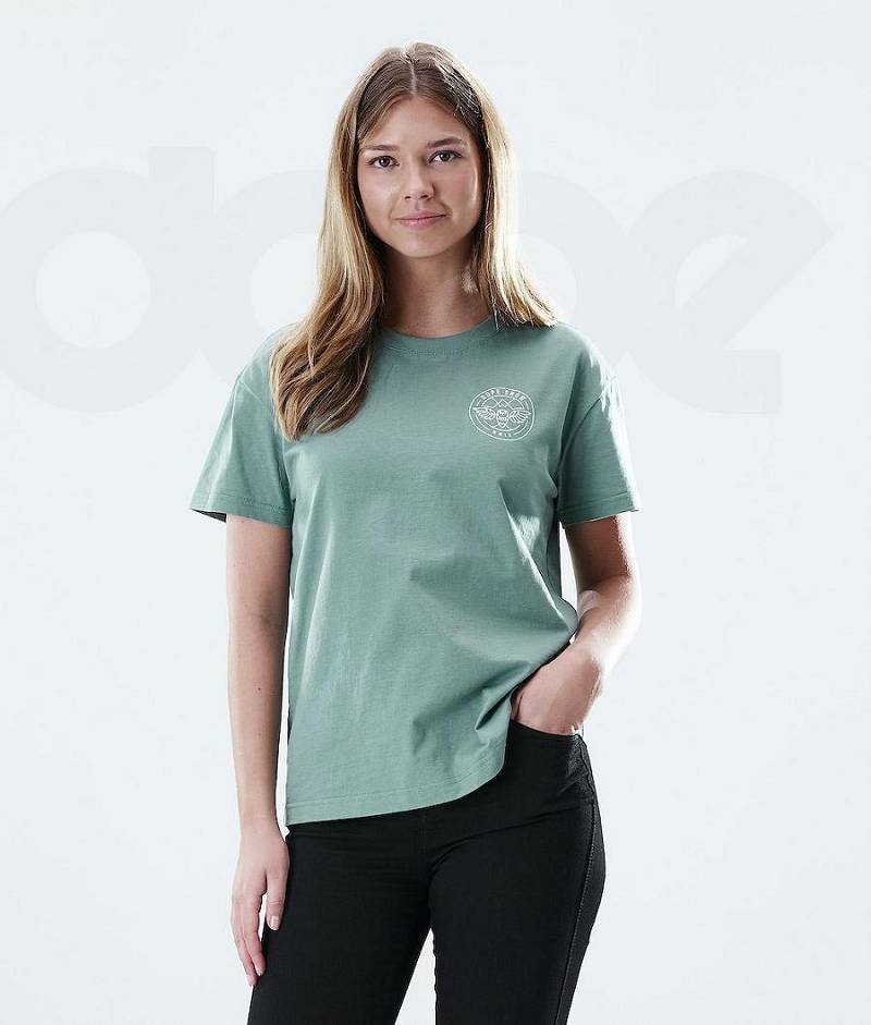 Green Women's Dope Regular T-shirts | India_D1080