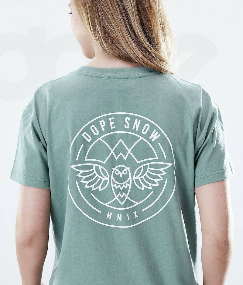 Green Women's Dope Regular T-shirts | India_D1080